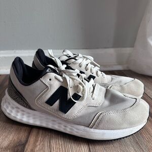 New Balance Women’s Beige and Black Sneakers